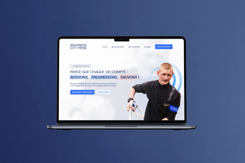 Page d’accueil du site des Secouristes Citoyens