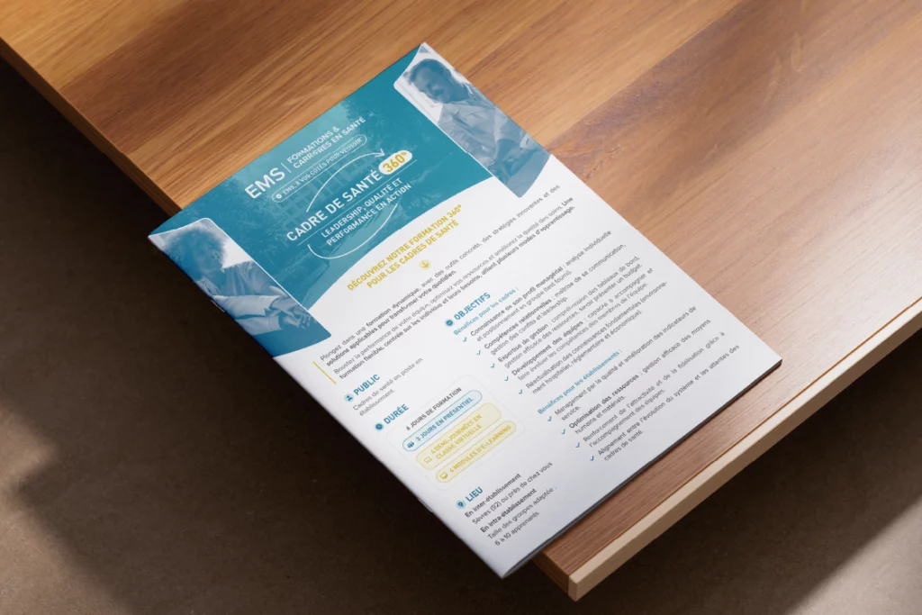 Couverture brochure EMS Santé : cadre de santé 360°