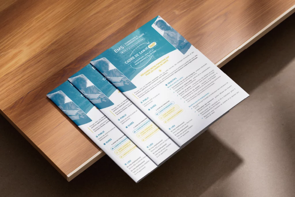 Brochures EMS Santé : cadre de santé 360°